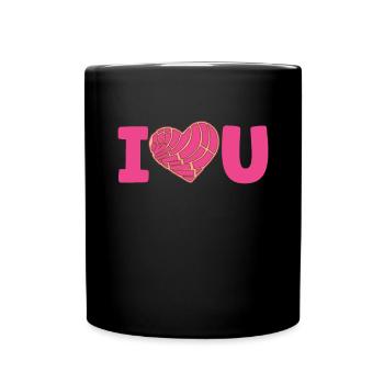 Conchas Pan dulce Latina Espagnol - Mug uni - noir - Devant