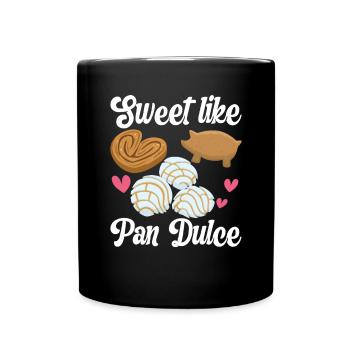 Conchas Pan dulce Latina Espagnol - Mug uni - noir - Devant