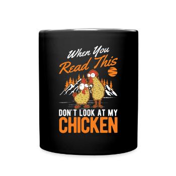 Poulets Élevage de poulets Éleveur de poulet - Mug uni - noir - Devant