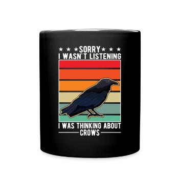 Crow Raven Crow Crow Husbandry Crow Breeder - Full Colour Mug - black - Front