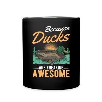 Duck Gift Duck Breeder - Full Colour Mug - black - Front
