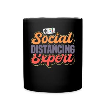 I am an expert in social affairs - Full Colour Mug - black - Front