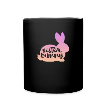 Soeur - Mug uni - noir - Devant