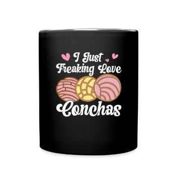 Conchas Pan dulce Latina Espagnol - Mug uni - noir - Devant