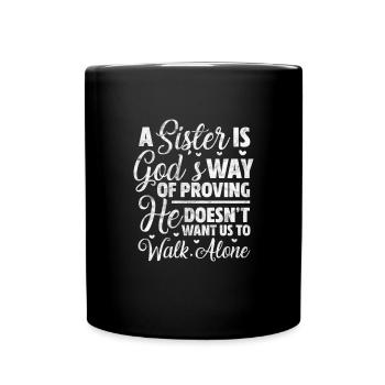 Soeur Frère Frères et sœurs Cadeau de famille - Mug uni - noir - Devant