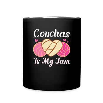 Conchas Pan Dulce Latina Espagnol - Mug uni - noir - Devant