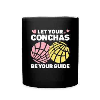 Conchas Pan Dulce Latina Espagnol - Mug uni - noir - Devant
