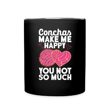 Conchas Pan Dulce Latina Espagnol - Mug uni - noir - Devant