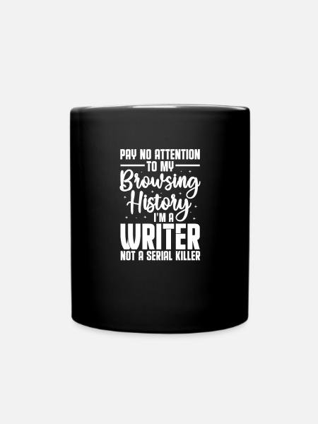 Autor - Tasse einfarbig - Schwarz