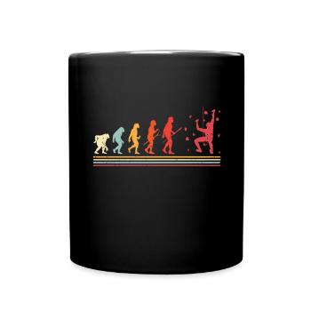Wandklettern Boulderender Kletterfelswand - Tasse einfarbig - Schwarz - Vorne