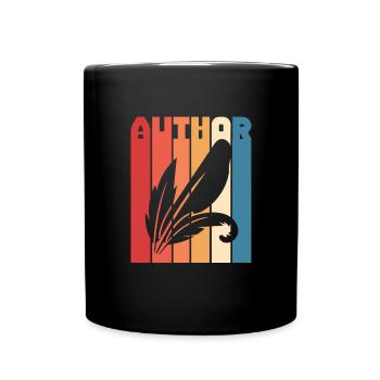 Author Authors Writer Book Gift - Full Colour Mug - black - Front