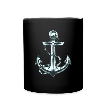 Voile d’ancre - Mug uni - noir - Devant