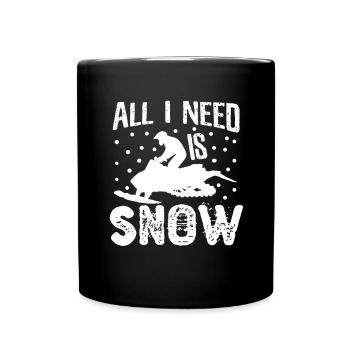 Besoin est motoneige motoneige motoneige motoneigiste - Mug uni - noir - Devant