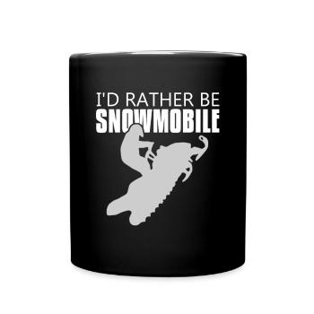 I would rather - Full Colour Mug - black - Front