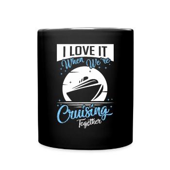 Matching Couple Cruising Vacation Cruise Ship Gift - Full Colour Mug - black - Front