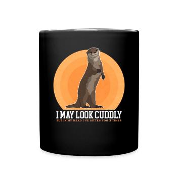 Otter Otter Sea Otter Gift - Full Colour Mug - black - Front
