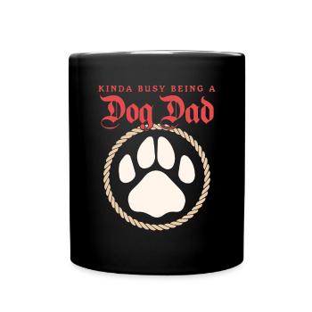 Dog Papa Master Dogs Dog Owner Gift - Full Colour Mug - black - Front