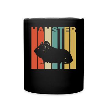 Hamster Fluffy Small Rodent Cage Cage - Full Colour Mug - black - Front