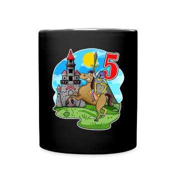 5 years Ritter Burg - Full Colour Mug - black - Front