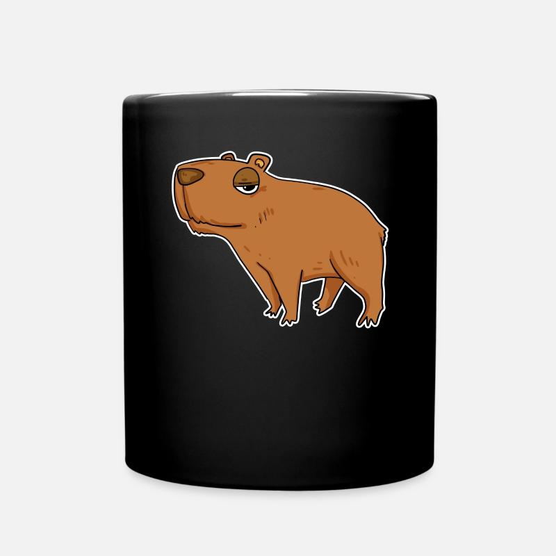 Capybara Capybara Cadeau - Mug uni - noir