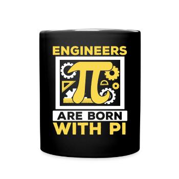 Les ingénieurs sont nés avec Pi Mathématicien Pi Day - Mug uni - noir - Devant
