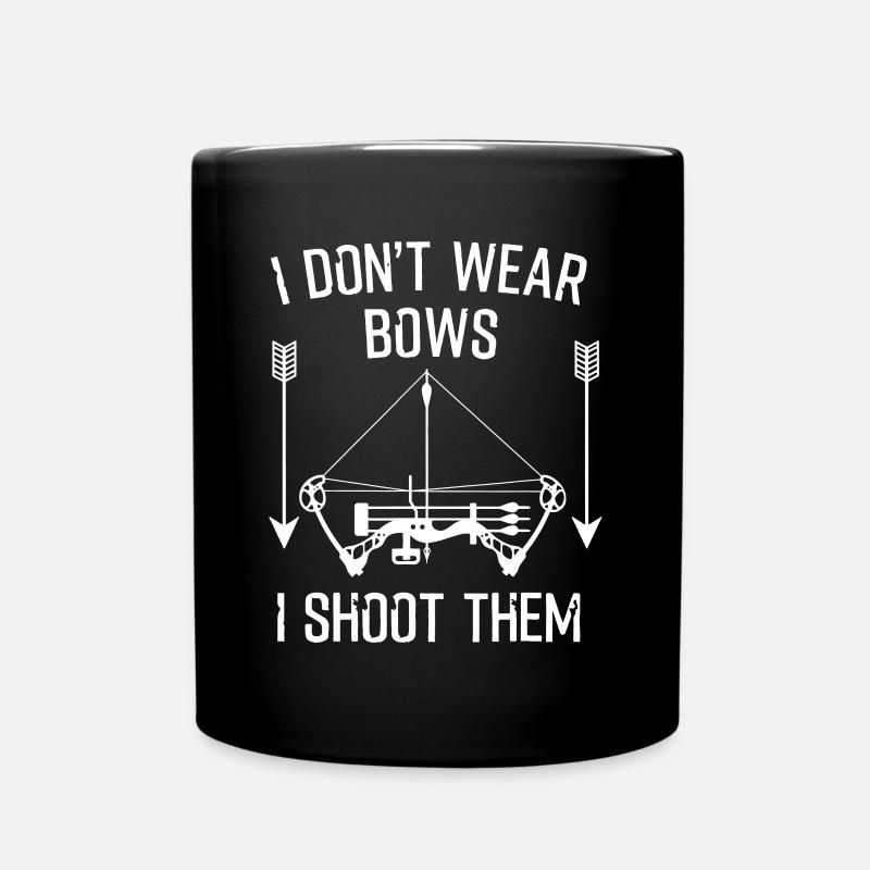Funny Archery Designs For Men Father Shooting Fans - Full Colour Mug - black
