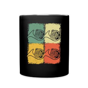 Français corniste Français corniste Français corniste - Mug uni - noir - Devant
