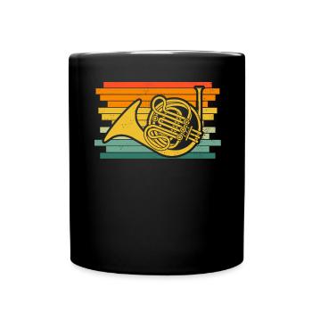 Français corniste Français corniste Français corniste - Mug uni - noir - Devant