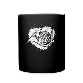 Français corniste Français corniste Français corniste - Mug uni - noir - Devant