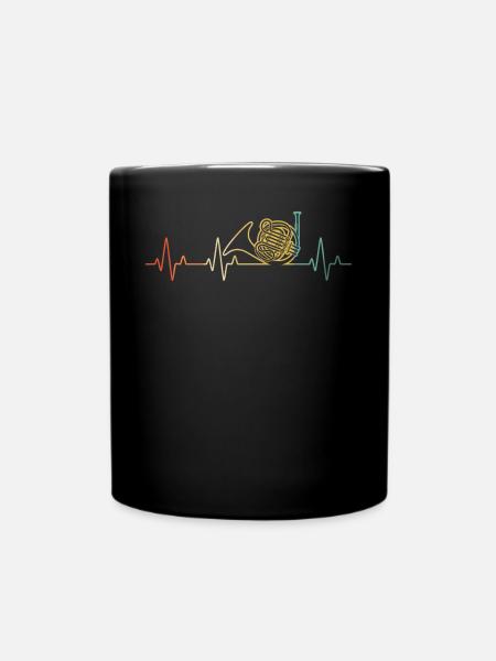 Waldhorn Waldhornspieler Waldhornist - Tasse einfarbig - Schwarz
