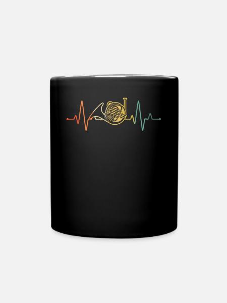 Waldhorn Waldhornspieler Waldhornist - Tasse einfarbig - Schwarz