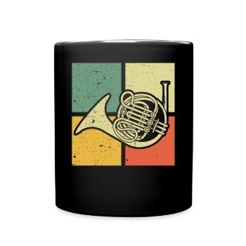 Français corniste Français corniste Français corniste - Mug uni - noir - Devant