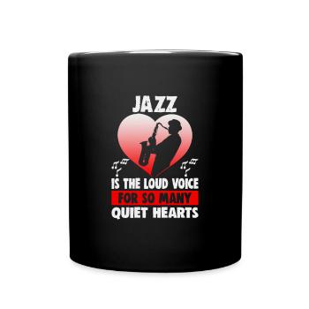 Jazz Musik Orchester Musiker - Tasse einfarbig - Schwarz - Vorne