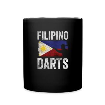 Fléchettes philippines Hobby Dart Player Vintage Flag - Mug uni - noir - Devant