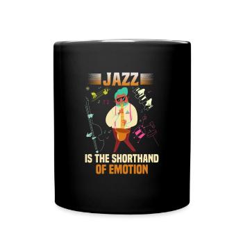 Jazz Musik Orchester Musiker - Tasse einfarbig - Schwarz - Vorne