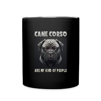 Chien disant Cane Corso design pour les amoureux des chiens - Mug uni - noir - Devant