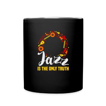 Jazz Musik Orchester Musiker - Tasse einfarbig - Schwarz - Vorne