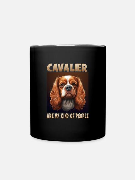Hunde Spruch Cavalier Spaniel für Hundeliebhaber - Tasse einfarbig - Schwarz