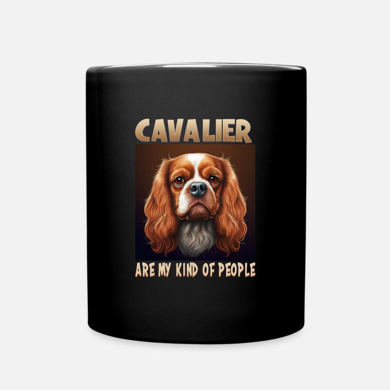 Hunde Spruch Cavalier Spaniel für Hundeliebhaber - Tasse einfarbig - Schwarz