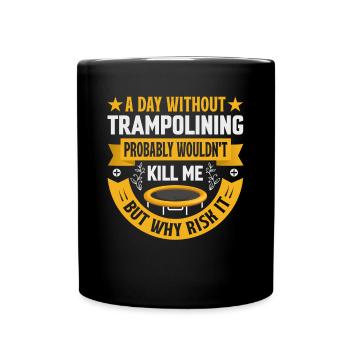 Trampoline - Mug uni - noir - Devant