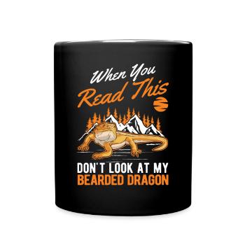 Dragon barbu Cadeau Dragon Barbu Pogona - Mug uni - noir - Devant