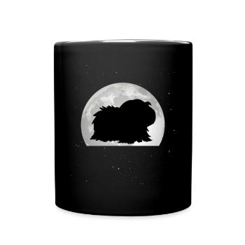 Meerschweinchen Mond Guinea Pig - Tasse einfarbig - Schwarz - Vorne