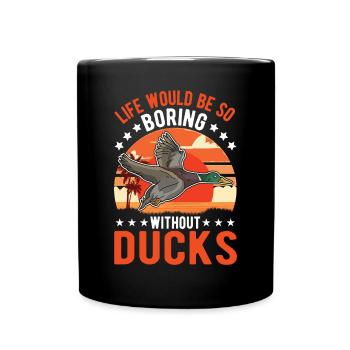 Amoureux du canard cadeau éleveur de canard - Mug uni - noir - Devant