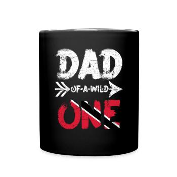 Père d’un Tobago sauvage Trinidad drapeau Trinidad - Mug uni - noir - Devant