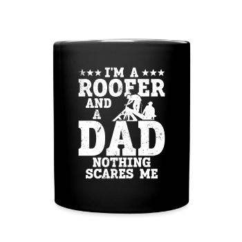 Couvreur - Réparation de toiture - Mug uni - noir - Devant
