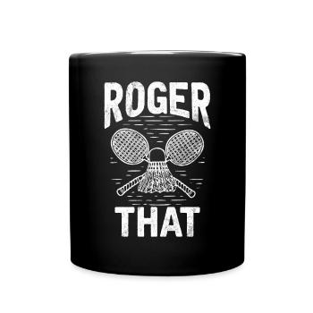 Badminton Funny Saying Men's Badminton Design - Full Colour Mug - black - Front