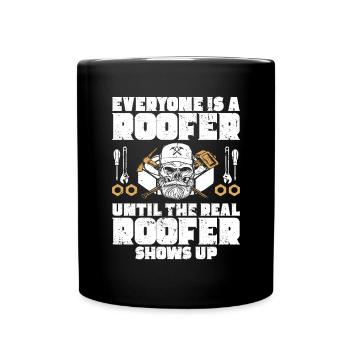 Couvreur - Réparation de toiture - Mug uni - noir - Devant