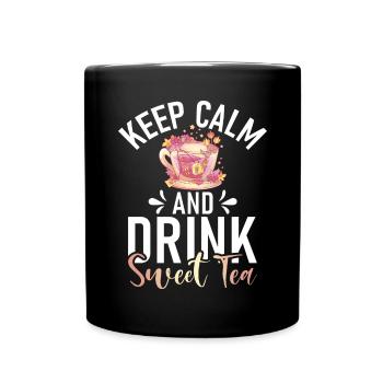 Süßer Tee Liebhaber Geschenke - Tasse einfarbig - Schwarz - Vorne