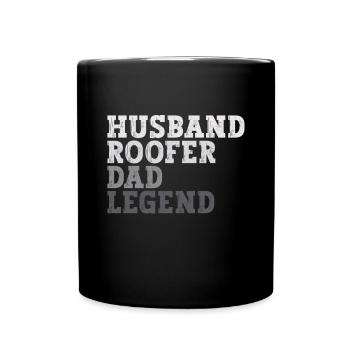 Couvreur - Réparation de toiture - Mug uni - noir - Devant