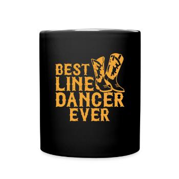 Line Dancing Cowboy Boots Western - Tasse einfarbig - Schwarz - Vorne